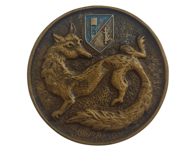 ישראל מדליה פרטית בנושא צבא "לסג"מ להב שירה - מזכרת מצעדת תש"ל - מפק' מחוז ב"ש" בקוטר 64 מ"מ 