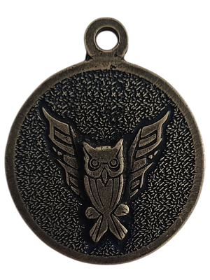 ישראל מדליון פרטי "ינשוף" בקוטר 40 מ"מ במשקל 21.25 גרם