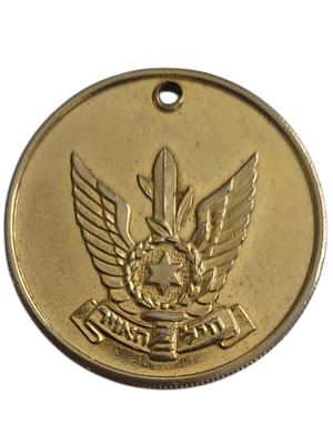 ישראל מדליון פרטי בנושא צבא "חיל האויר" בקוטר 30 מ"מ במשקל 11.37 גרם