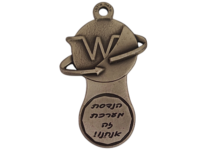 ישראל מדליון פרטי בנושא צבא "הנדסת מערכת זה אנחנו - בהוקרה מערך מכשור וברת טיסה" עם מתקן לשחרור 