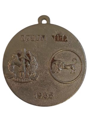 ישראל מדליון פרטי בנושא צבא "גדוד הספקה 1965" בקוטר 31 מ"מ במשקל 11.87 גרם