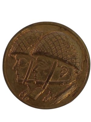 ישראל מדליון פרטי בנושא צבא "משה דיין - יצחק רבין" בקוטר 23 מ"מ במשקל 2.51 גרם