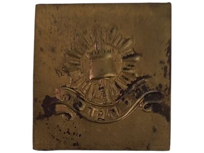 ישראל סיכת כומתה "חיל הנדסה" בגודל 25*27 מ"מ במשקל 2.51 גרם