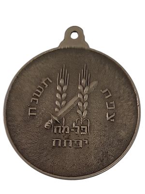 ישראל מדליון בנושא צבא "פל-מח - יפתח - צפת תשנ"ח" בקוטר 35 מ"מ במשקל 14.85 גרם