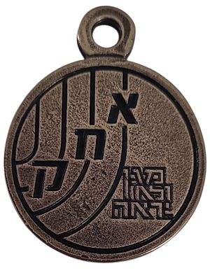 ישראל מדליון בנושא צבא "אחק - בהוקרה כנס אגף חקירות לדורותיו 2010" בקוטר 31 מ"מ במשקל 12.93 גרם