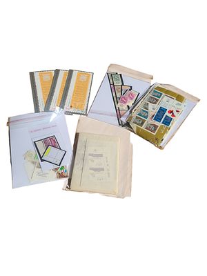 ישראל מקבץ גדול של בולים בעריכים שונים משנים שונות