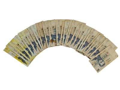 ישראל 26 שטרות בעריך 10 שקלים "הרצל" משנת 1978 P-45 במצבים משומשים
