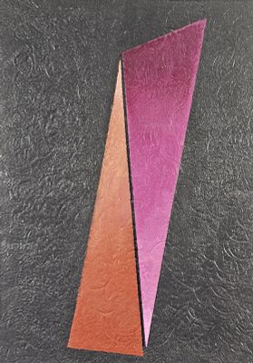 Barisani Renato (Napoli 1918 - 2011) - Senza titolo 2001 tecnica mista su tela applicata a tavola 