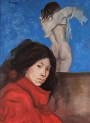 De Stefano Armando (Napoli 1926 - 2021) - Figure tempera su tela firma: in alto a destra misure: 