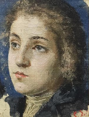 Filosa Giovan Battista (Castellamare di Stabia, NA 1850 - Resina, NA 1935) - Volto di faciulla 