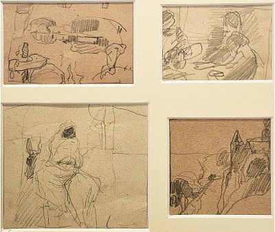 Villani Gennaro (Napoli 1885 - 1948) - Studi matita su carta firma: opera non firmata misure: cm 5 