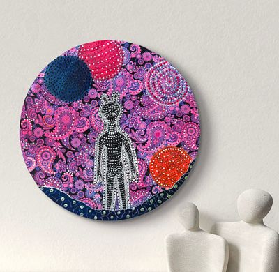 Яшина Светлана (Sveta Silence ) - Другие миры. Холст, текстиль , акрил 
Фантазии о космосе и других 