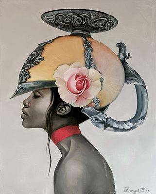 Алексей Завьялов - Девушка с закрытыми глазами - воплощение тишины и внутренней силы. На её голове 