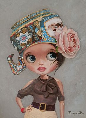 Алексей Завьялов - Девочка с ковшом 
. Очаровательная куколка с большими глазами и нежными чертами 