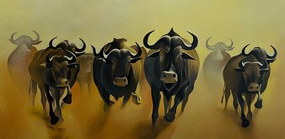 Наталья Ларгина - Желтая пыль дорог. Холст, масло