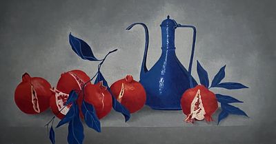 Наталья Ларгина - Синее красное. Холст, масло