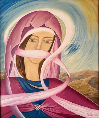 VoNA (Вокина Наталья) - Молчание. Холст. Масло. 65х60. Рама.