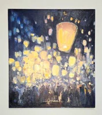 Юлия Наби - Свет в темноте. Холст, масло