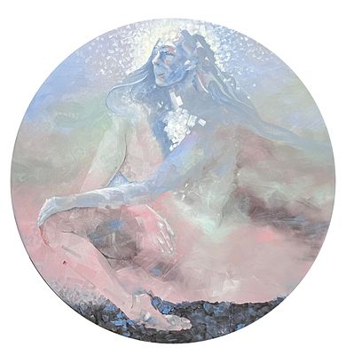 Ксения Безпаленко - &laquo;Точка опоры в невесомости&raquo;. Холст, масло