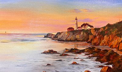 Анна Береснева - Маяк. Художник из Краснодара, работающий в техниках масла и акрила. В своих 