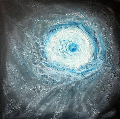 Зеланья - Роза Душа. Холст, текстурная паста, акрил, лак.