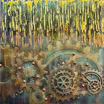 Лия Ануфриева - Путь художника. акриловая краска, воск, эпоксидка, поталь 
Вдохновение или 