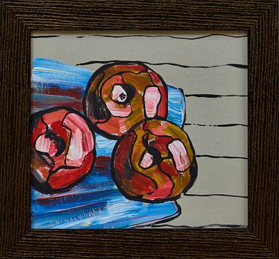 Дина Кот - Яблочки. О картине: написала ее под впечатлением от прочтения биографии Сезанна и решила 