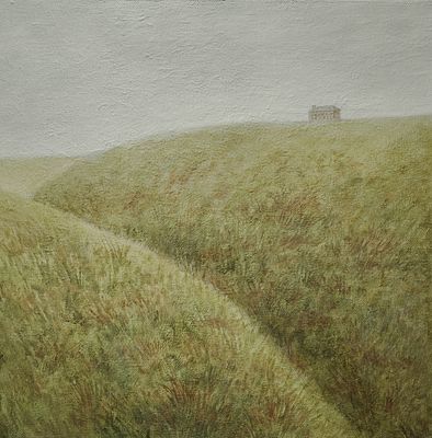 Nastya Artsplash (Анастасия Ивченко) - Дом на краю земли. Холст (лён) на подрамнике, акрил, масло 