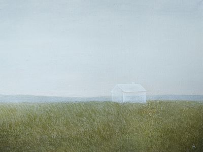 Nastya Artsplash (Анастасия Ивченко) - &laquo;Дом на краю земли IV. Взгляд сквозь время&raquo; . Холст (лён) на 