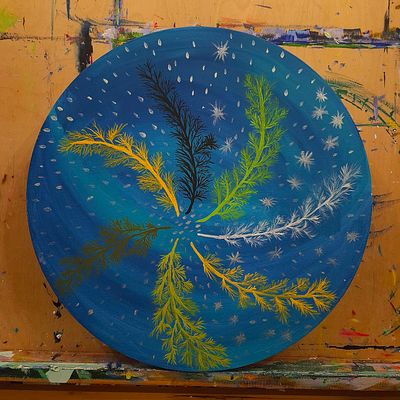 Миара - Времена года. Акрил, темпера, смешанная техника.