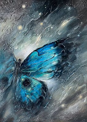 Роза Фейзрахманова - &laquo;Небесный полет души&raquo;. Холст, смешанная техника 
Эта абстрактная фактурная 