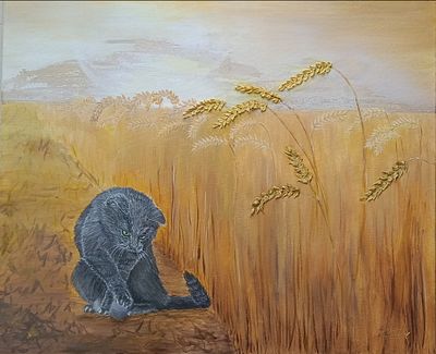 Натали Наш - "Ма, я играю! "
Холст, акрил, смешанные техники . ‎История про ценность жизни 
