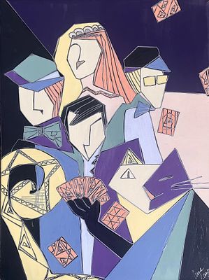 Лена Лангер - Свита Воланда (Никогда не разговаривайте с незнакомцами). холст, акрил, маркеры