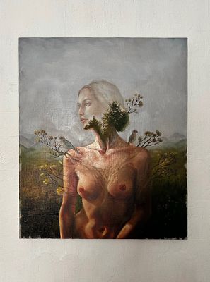 Марина Чевтайкина - Материя жизни. Холст, масло 
Женщина по своей природе — это пространство, в 