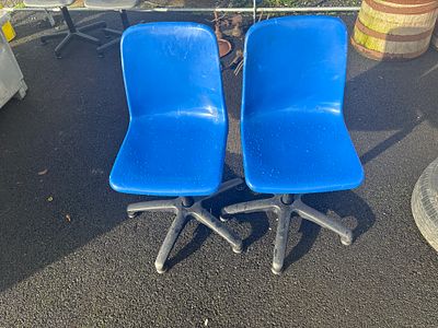 2 swivel office chairs