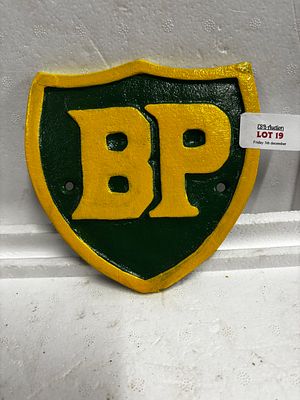 Cast bp sign 5.5x5.5 inches