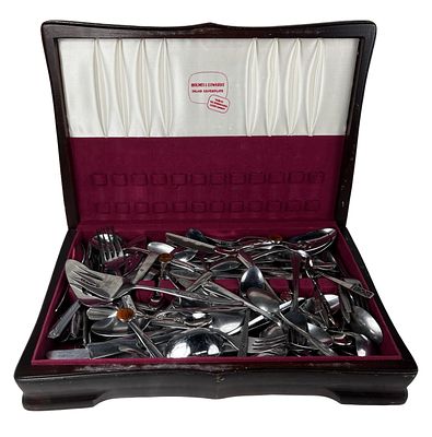 Chest Full of Antique & Vintage Flatware. Large mixed collection of antique and vintage flatware 
