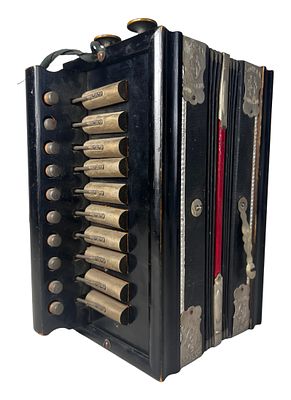 Antq Sachsen Concerto Regal German Button Melodeon. Antique German Sachsen Concerto Regal 