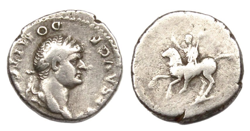 Lot 46: Domitian Denarius. Rome, AD 73. Silver, 3.26g. Laureate...