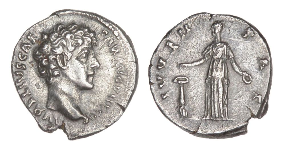 Lot 91: Marcus Aurelius Denarius. Rome, AD 143. Silver, 17.82...