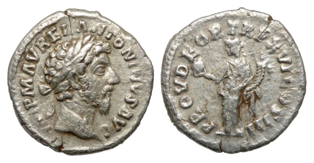 Lot 97: Marcus Aurelius Denarius. Rome, AD 162. Silver, 2.54g....