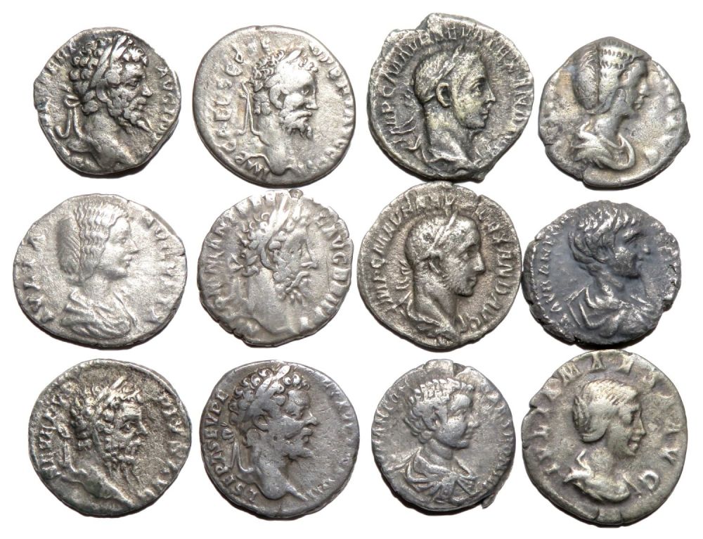 Lot 161: Roman Silver Denarius. (12). 2nd-3rd century AD. Lot...