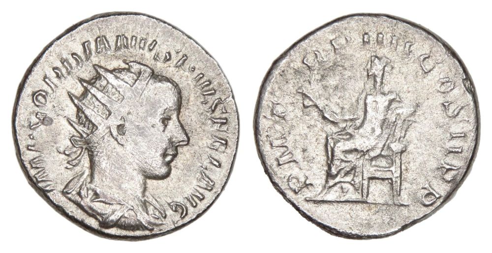 Lot 167: Gordian III Antoninianus. Rome, AD 241-2. Silver, 3.83g....