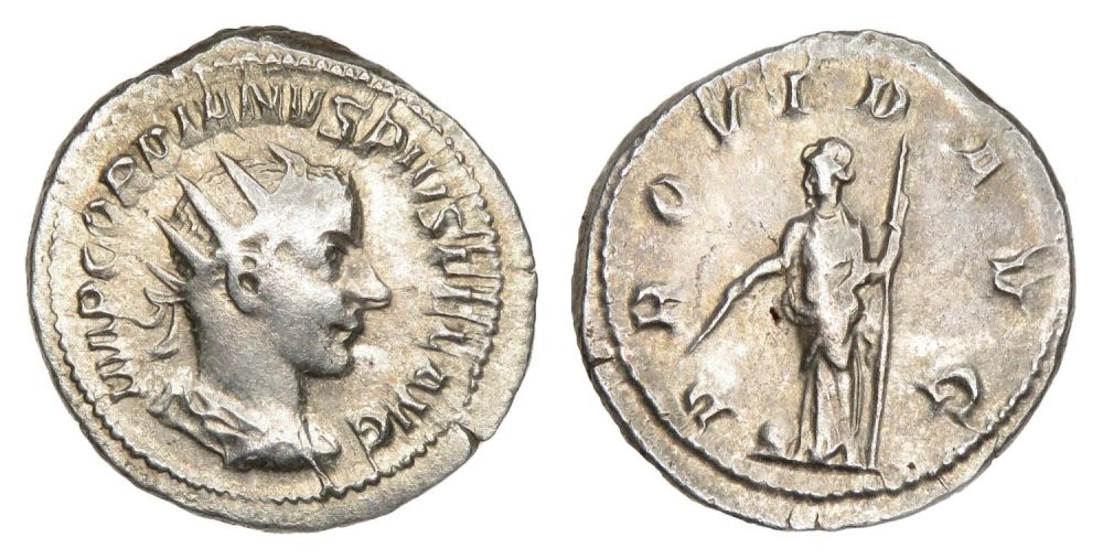 Lot 168: Gordian III Antoninianus. Rome, AD 243-4. Silver, 5.17g....