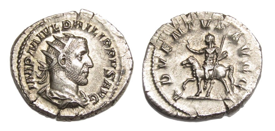 Lot 177: Philip I Antoninianus. Rome, AD 245. Silver, 4.41g....