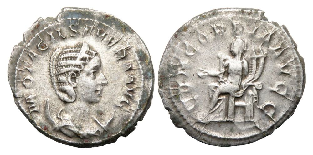 Lot 179: Otacilia Severa Antoninianus. Rome, AD 245-7.  Diademed and draped...