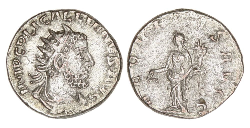 Lot 183: Gallienus Antoninianus. Silver, 4.02g. 20.20 mm. Radiate bust...