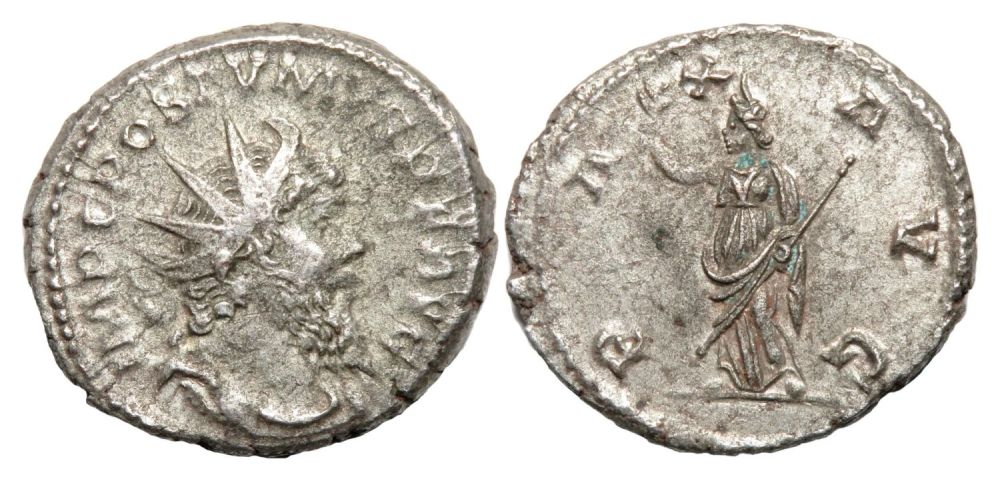 Lot 190: Postumus Antoninianus. Cologne, AD 265-8. Silver, 4.32g. 21.65...