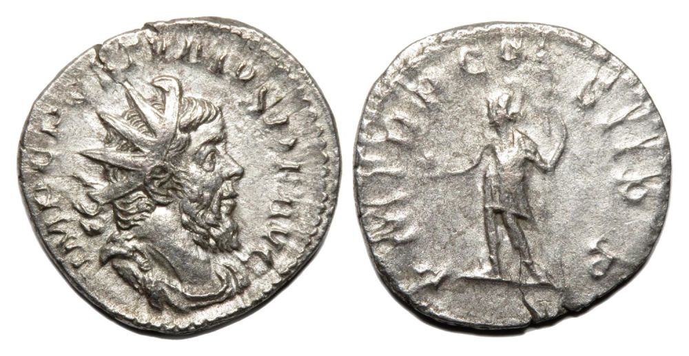 Lot 193: Postumus Antoninianus. Cologne, AD 260. Silver, 3.17g. 21.46...