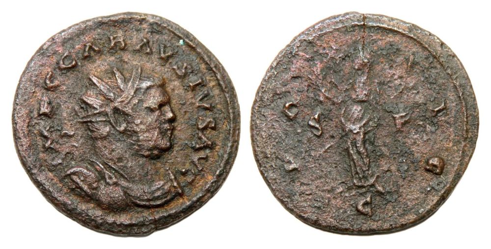 Lot 200: Carausius Antoninianus. Colchester, AD 290. Billon, 22.88 mm...